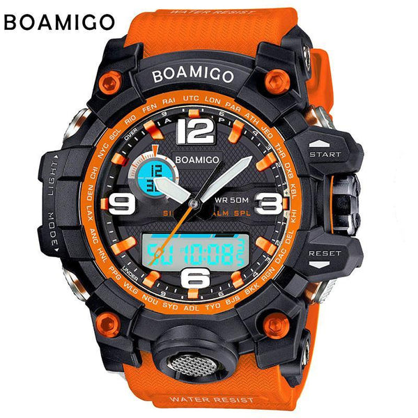 Men watches dual display 50M waterproof - Workout Have No Limits