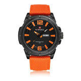 Military Watch Men  Leather Canvas - Workout Have No Limits