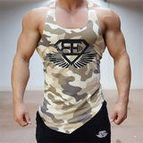 Men Tank Top Army Camouflage - Workout Have No Limits