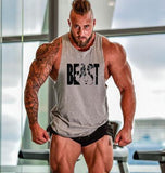 Bodybuilding Men Tank Top workout BEAST - Workout Have No Limits