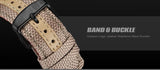 Military Watch Men  Leather Canvas - Workout Have No Limits