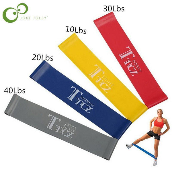 4 Levels Pilates Rubber Resistance Bands - Workout Have No Limits